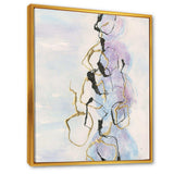 Gold Lines on Pastel I