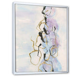 Gold Lines on Pastel I