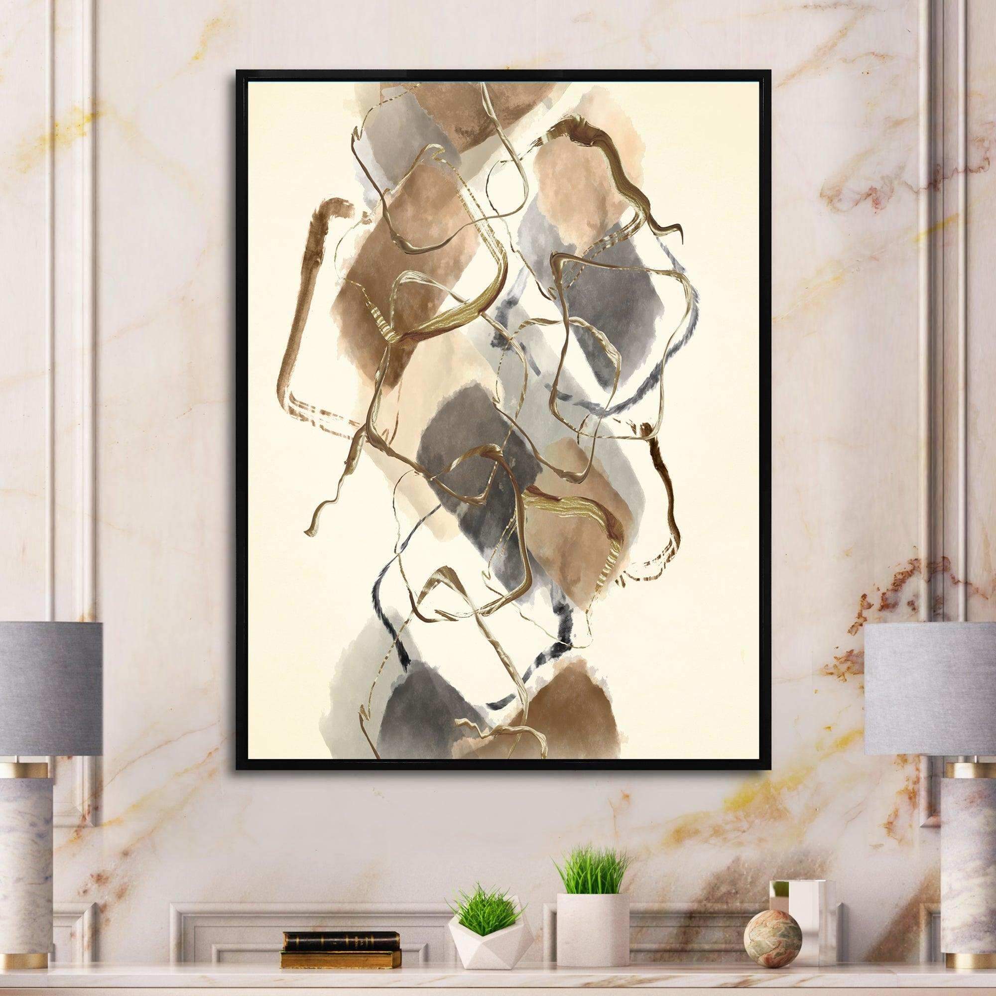 Gold Glam Squares III