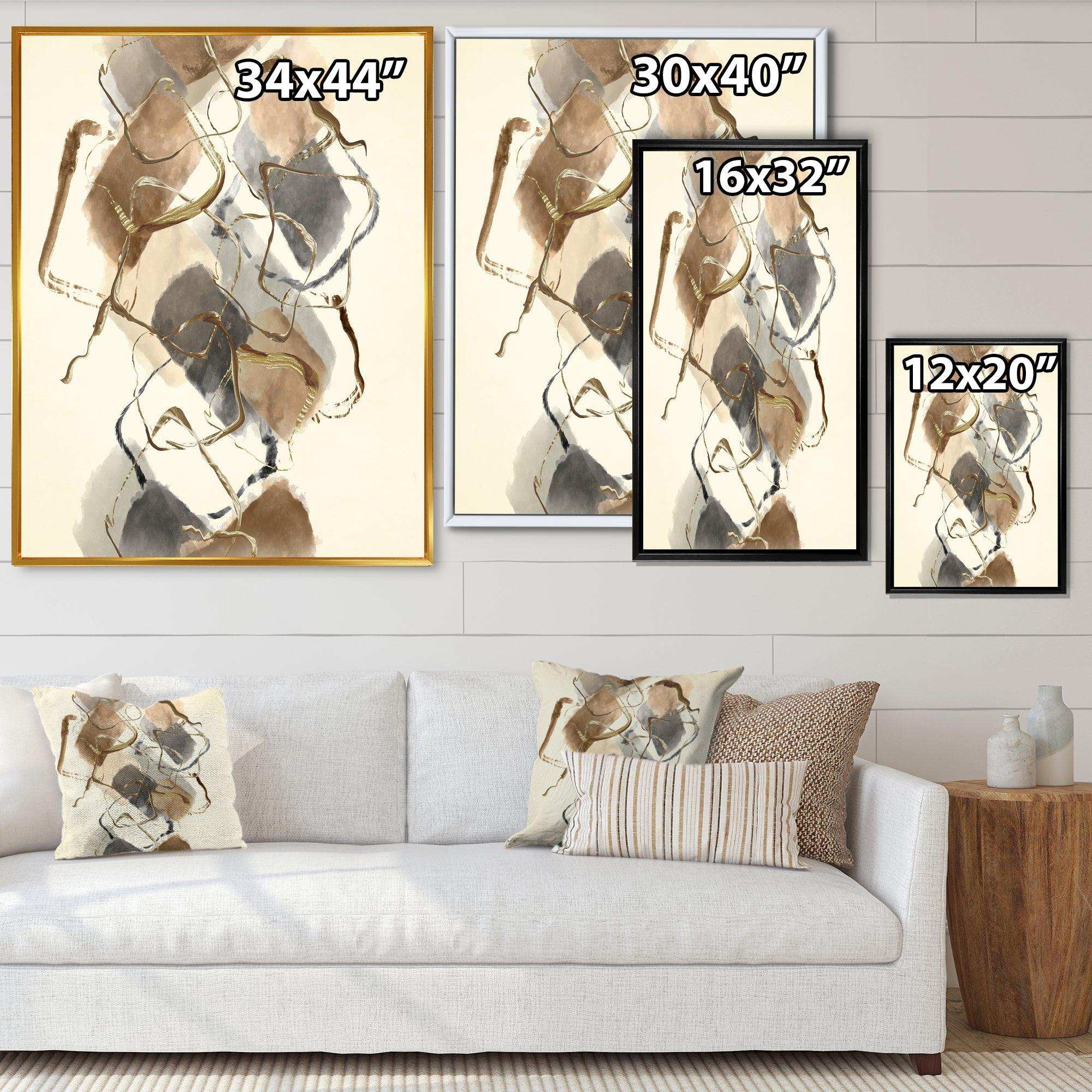 Gold Glam Squares III