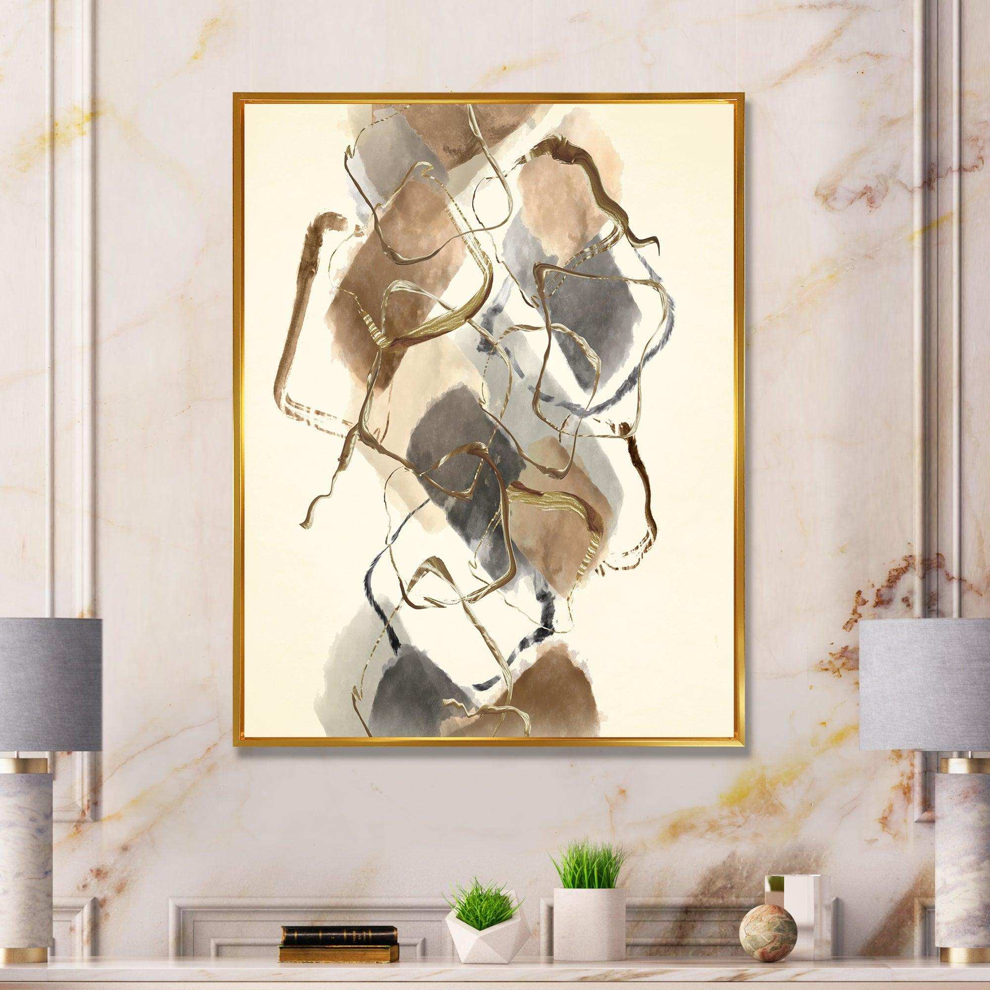 Gold Glam Squares III