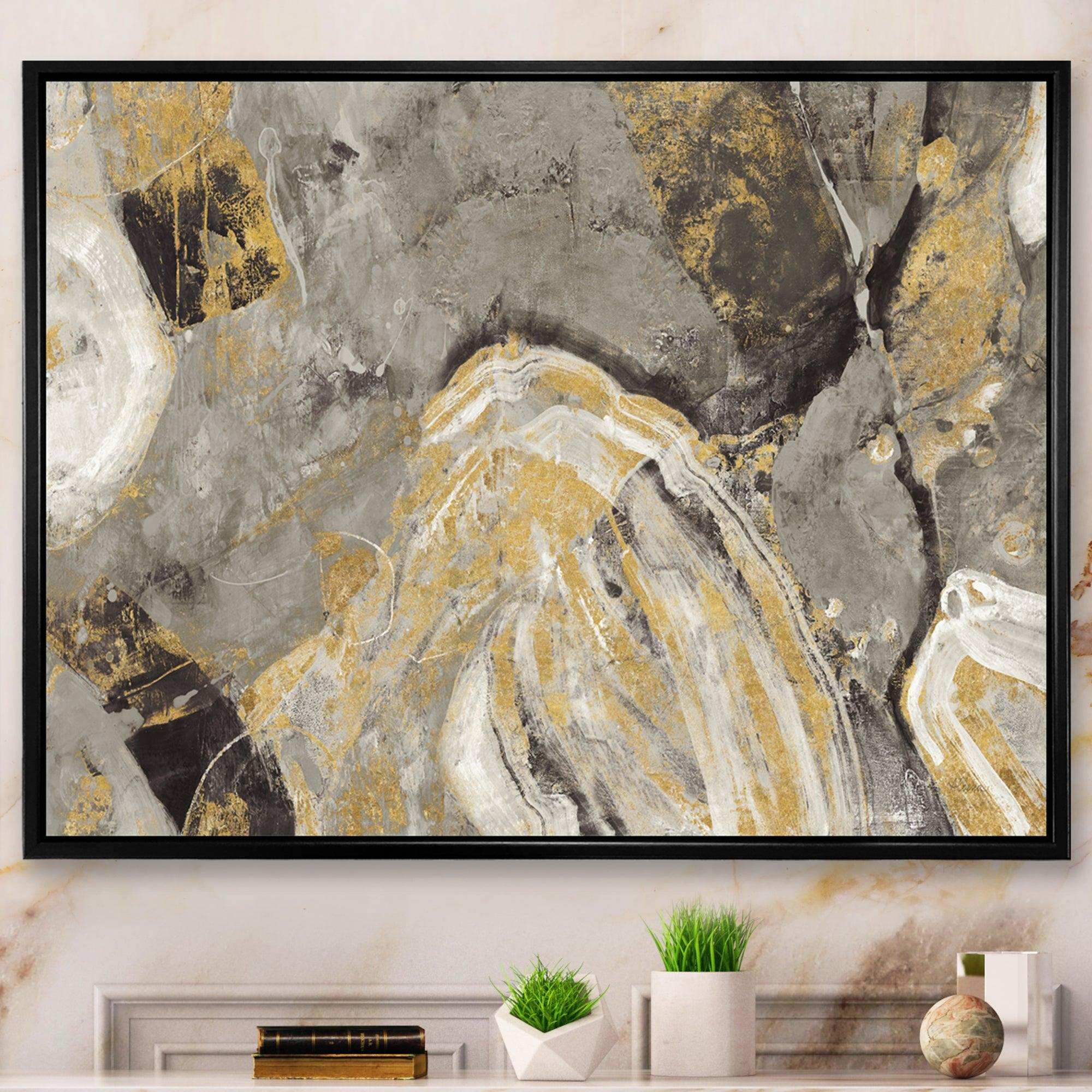 Painted Gold Stone
