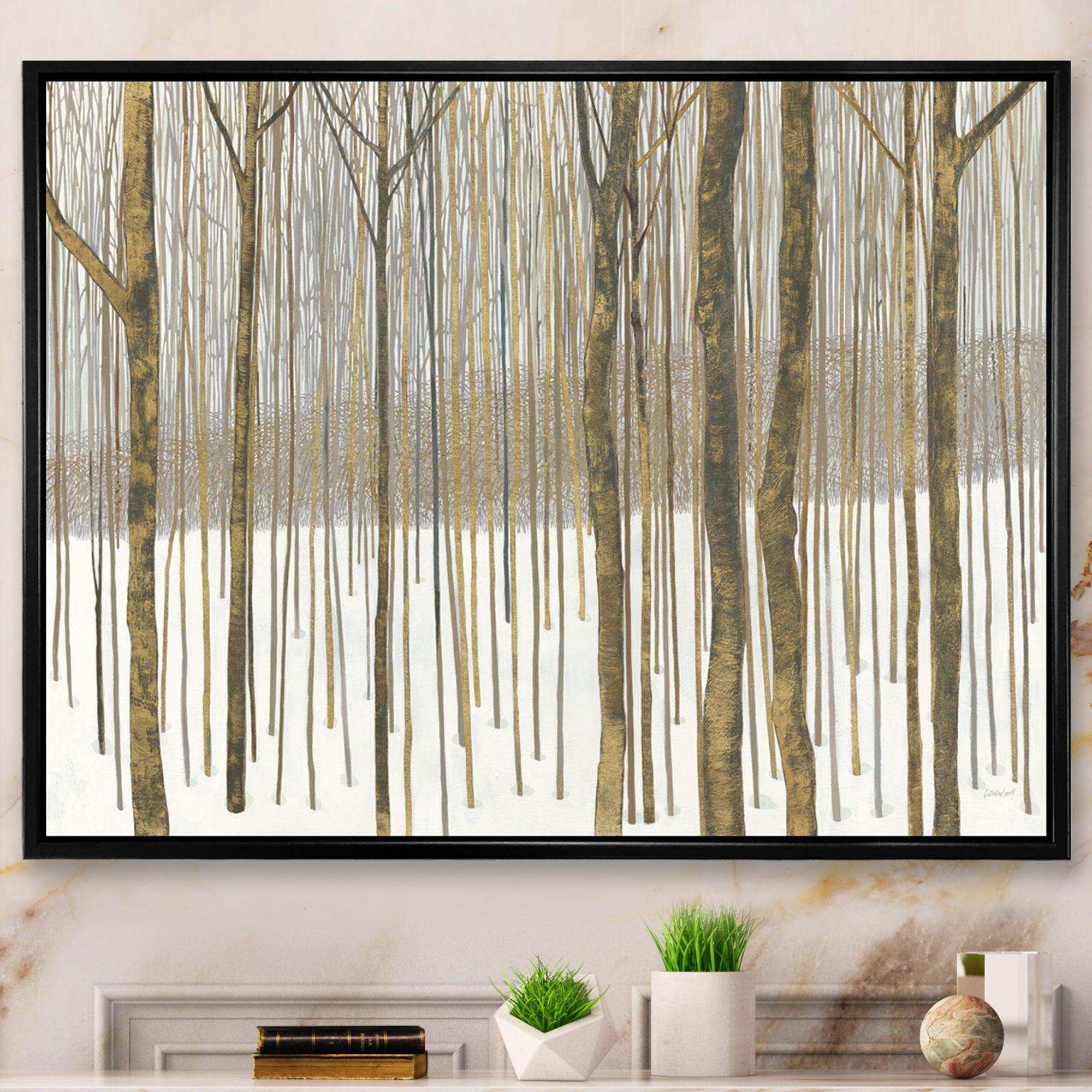Forest in Winter Gold