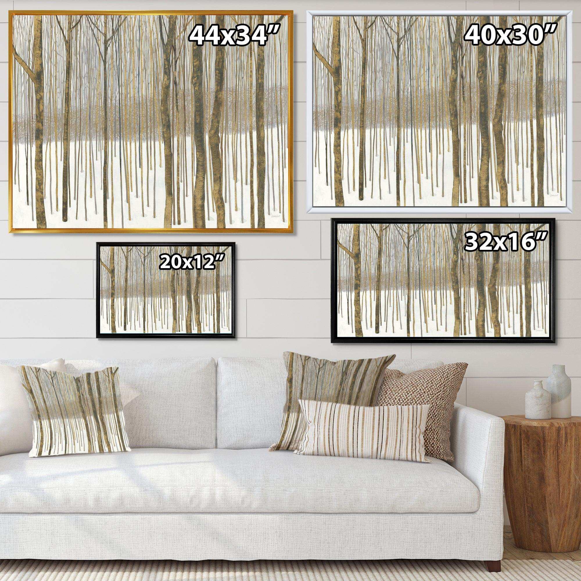 Forest in Winter Gold