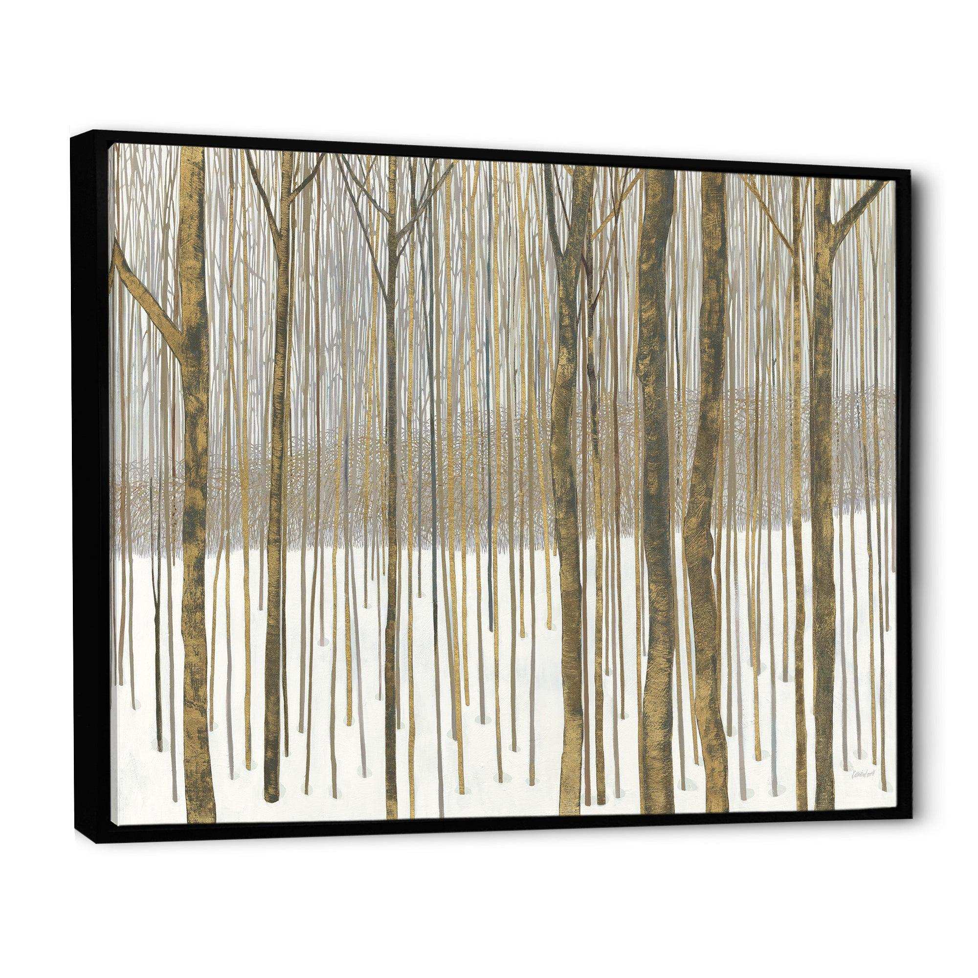 Forest in Winter Gold