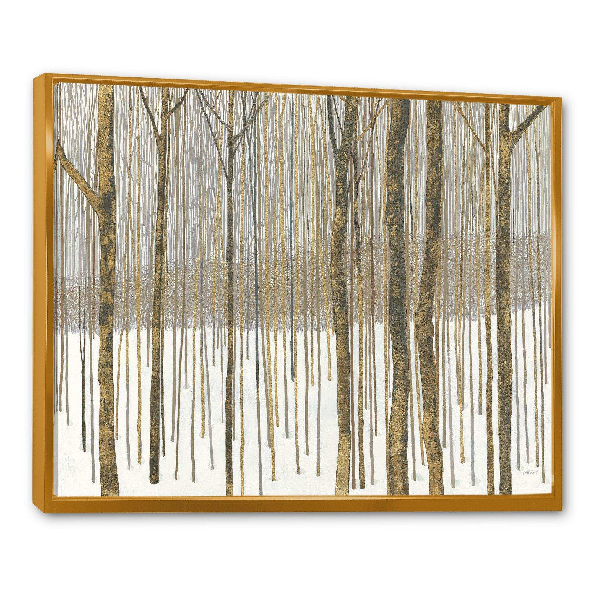 Forest in Winter Gold