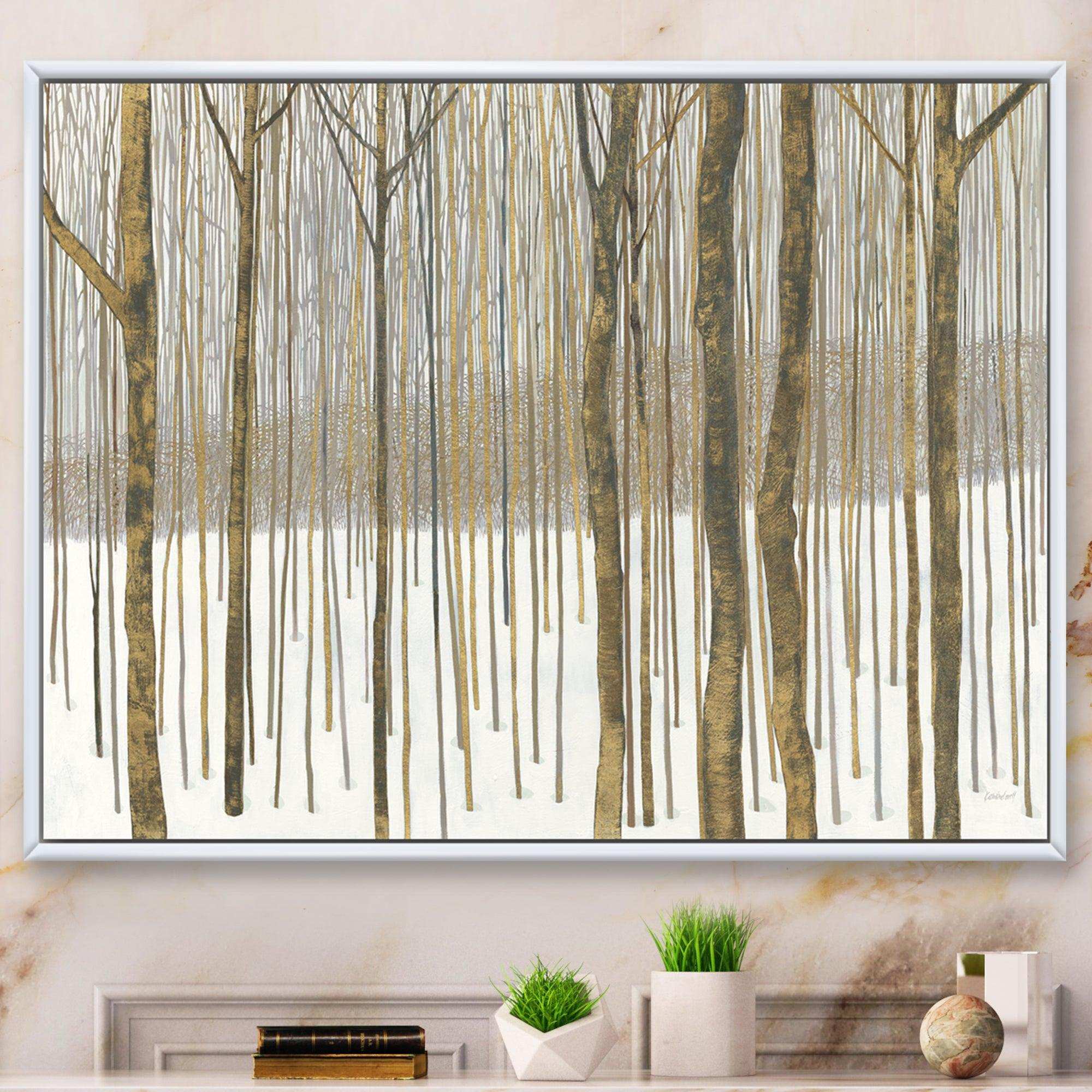 Forest in Winter Gold