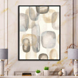 Neutral Oval Grey Stones I