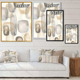 Neutral Oval Grey Stones I