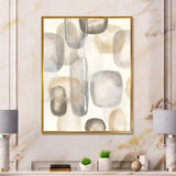 Neutral Oval Grey Stones I