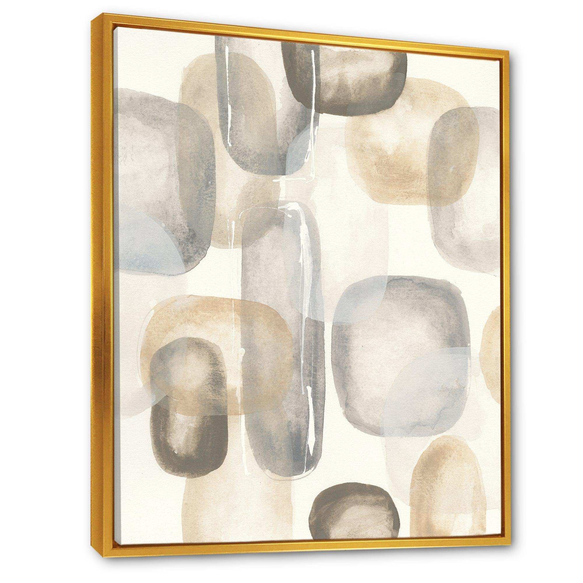 Neutral Oval Grey Stones I