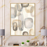 Neutral Oval Grey Stones I