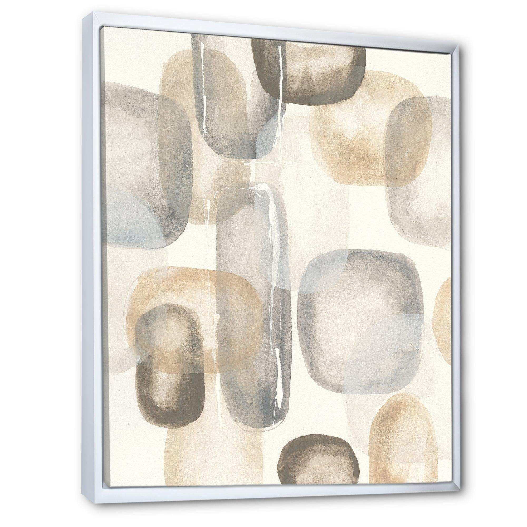 Neutral Oval Grey Stones I