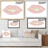 fashion Glam Lips on Gold II