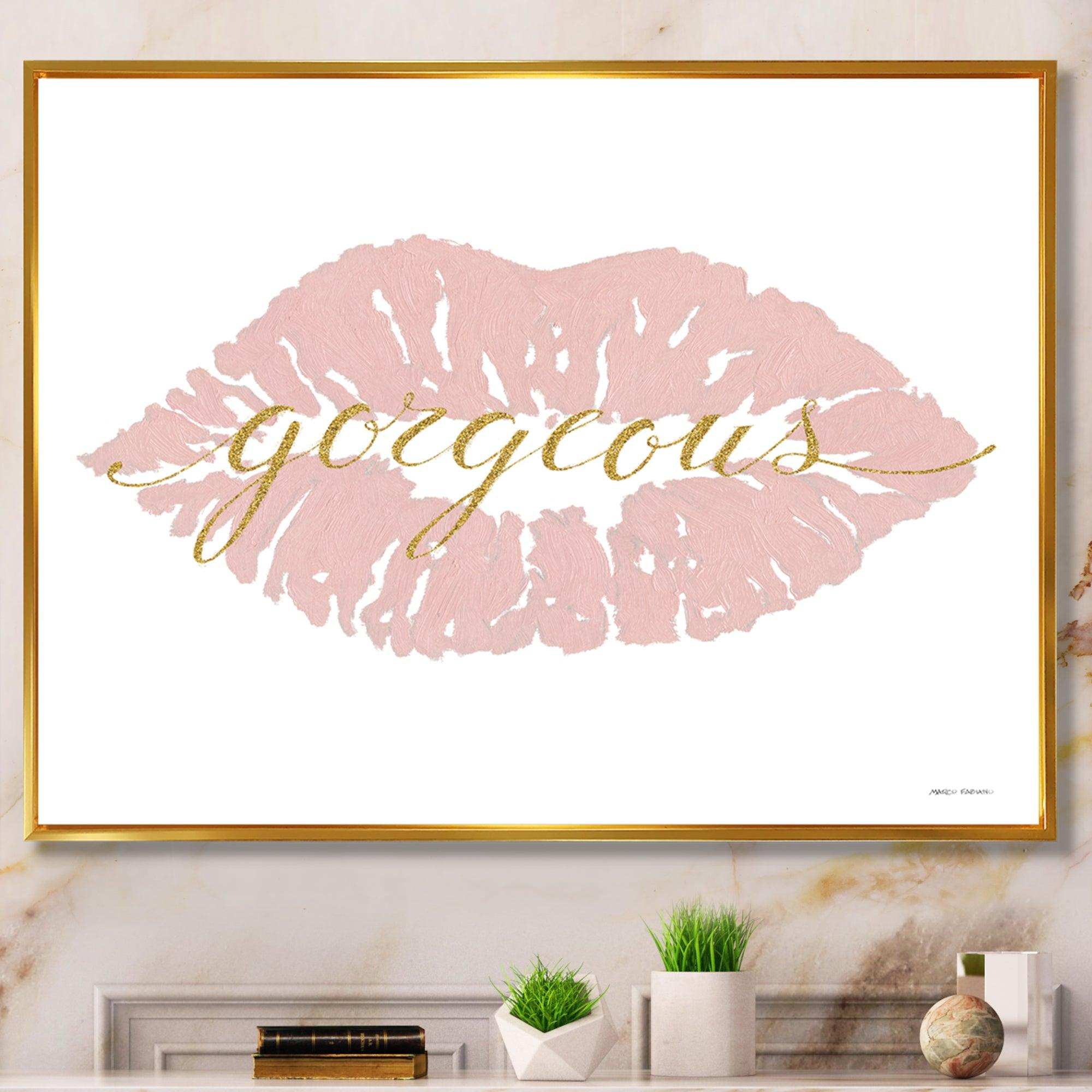 fashion Glam Lips on Gold II
