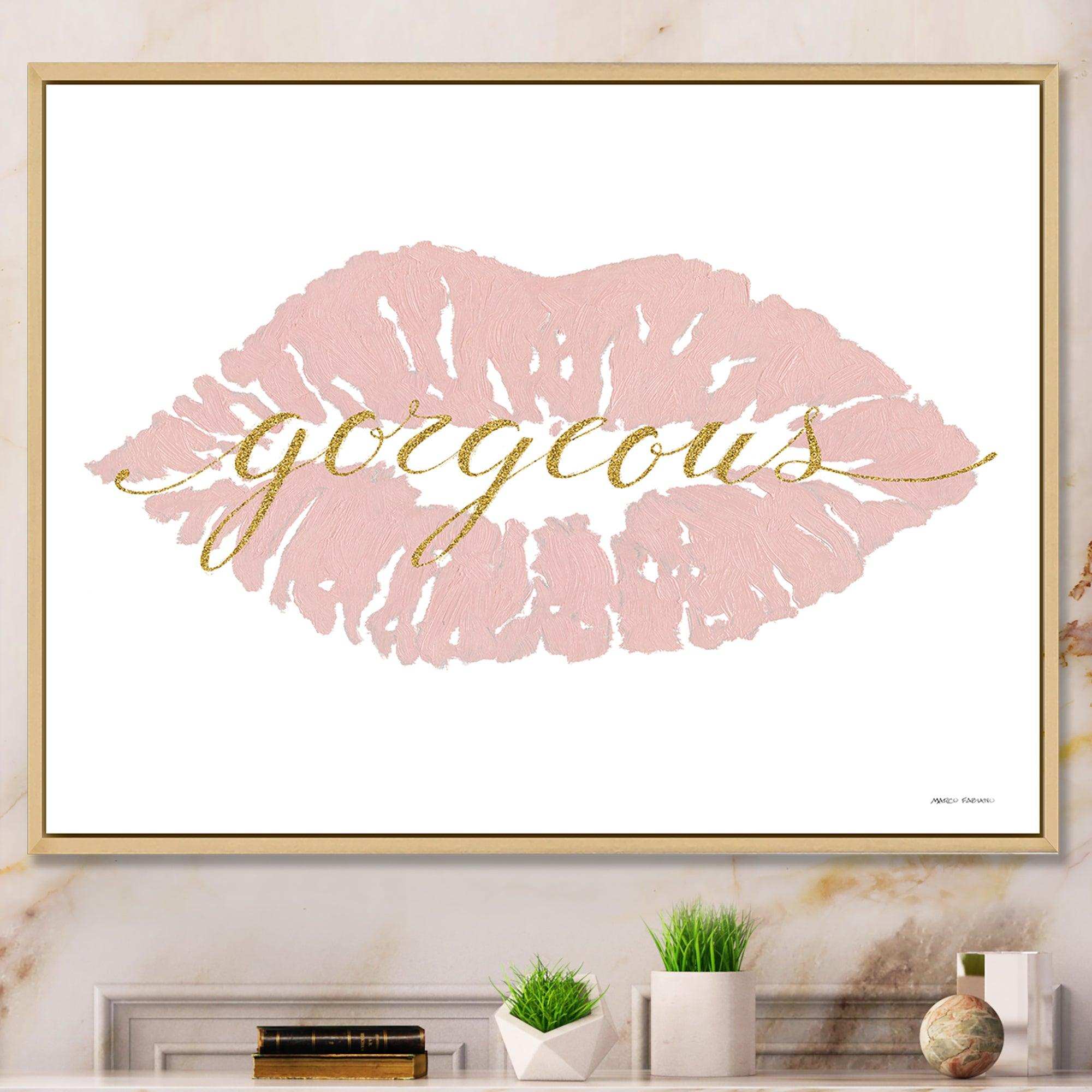 fashion Glam Lips on Gold II