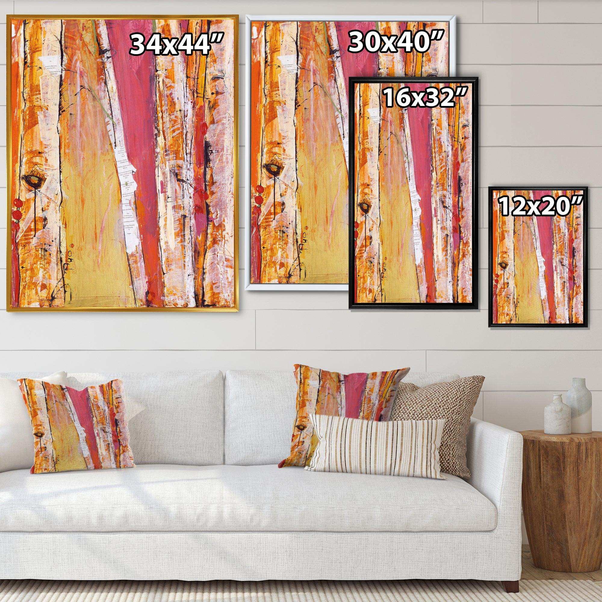 Orange Glam Natural Wood