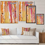 Orange Glam Natural Wood