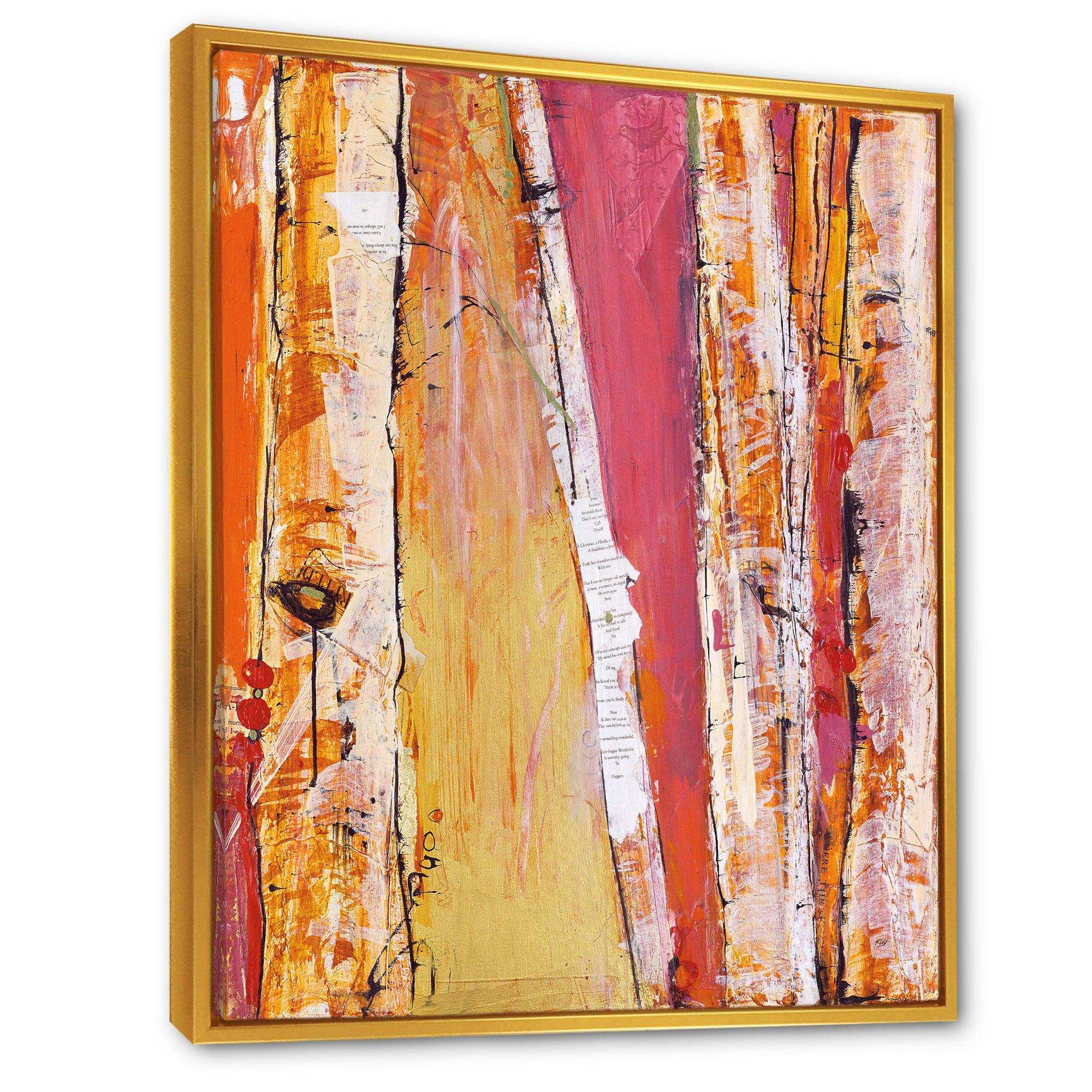 Orange Glam Natural Wood