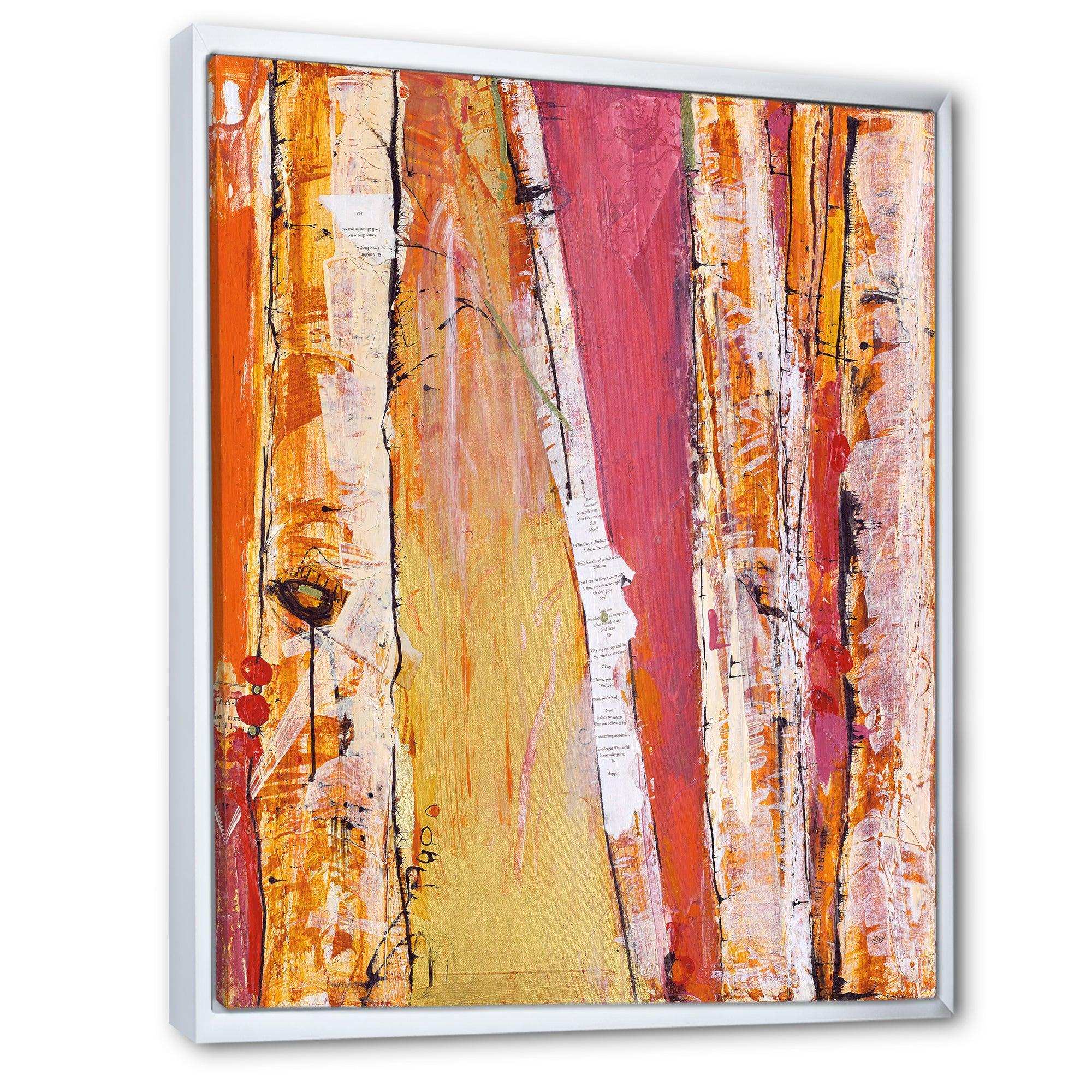 Orange Glam Natural Wood