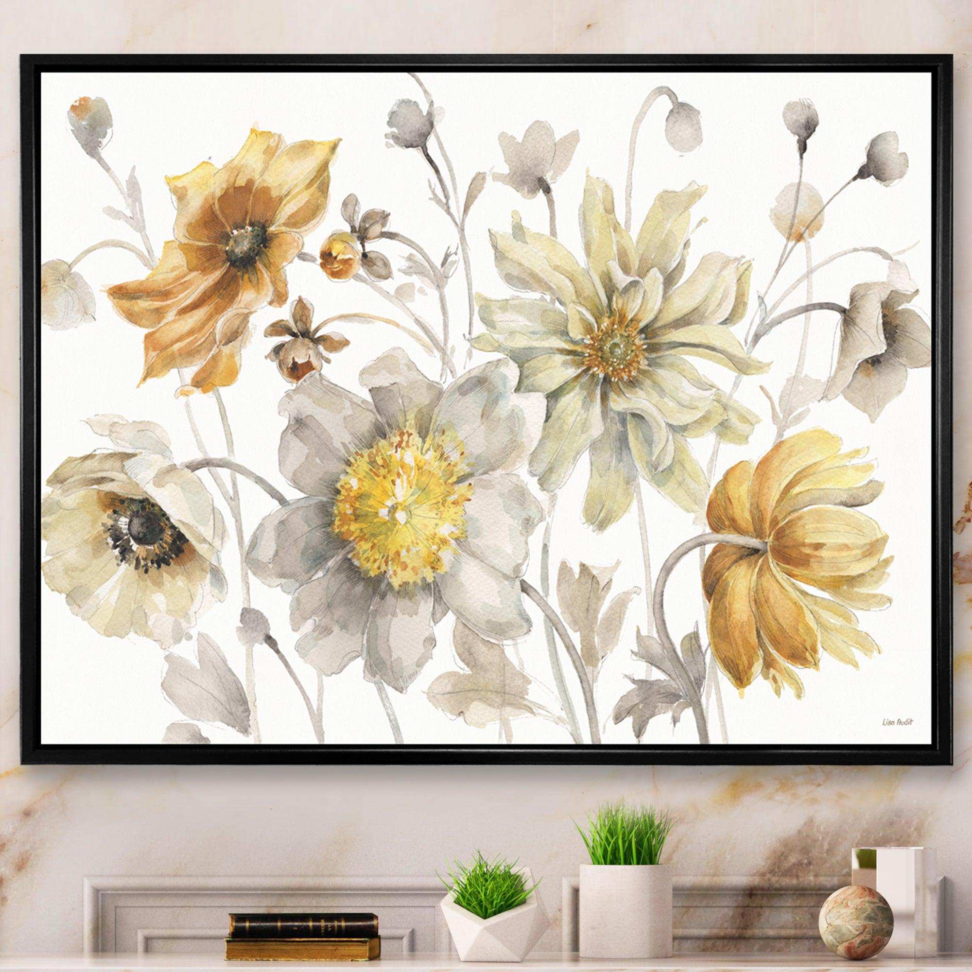 Fields of Gold Watercolor Flower VII