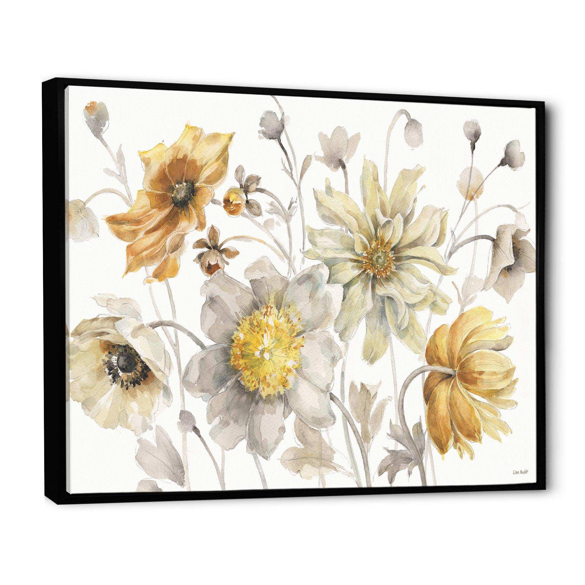 Fields of Gold Watercolor Flower VII