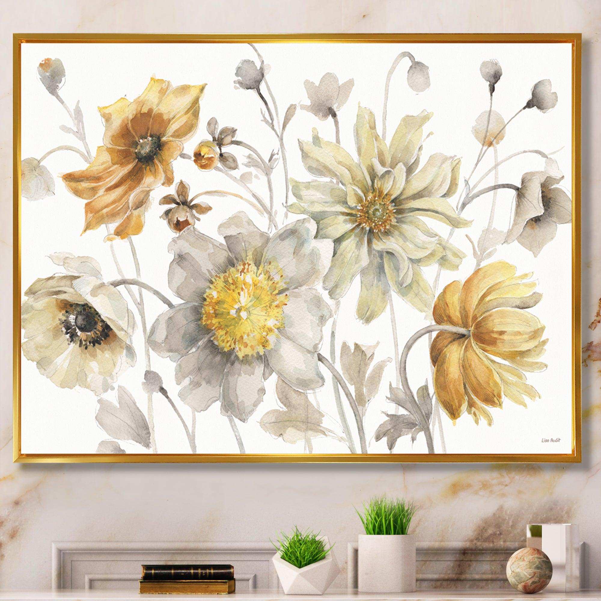 Fields of Gold Watercolor Flower VII