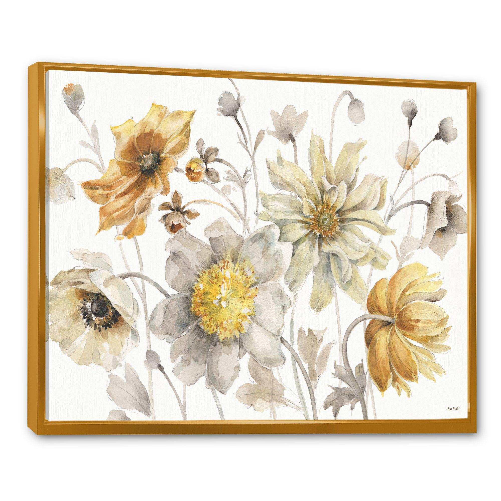 Fields of Gold Watercolor Flower VII