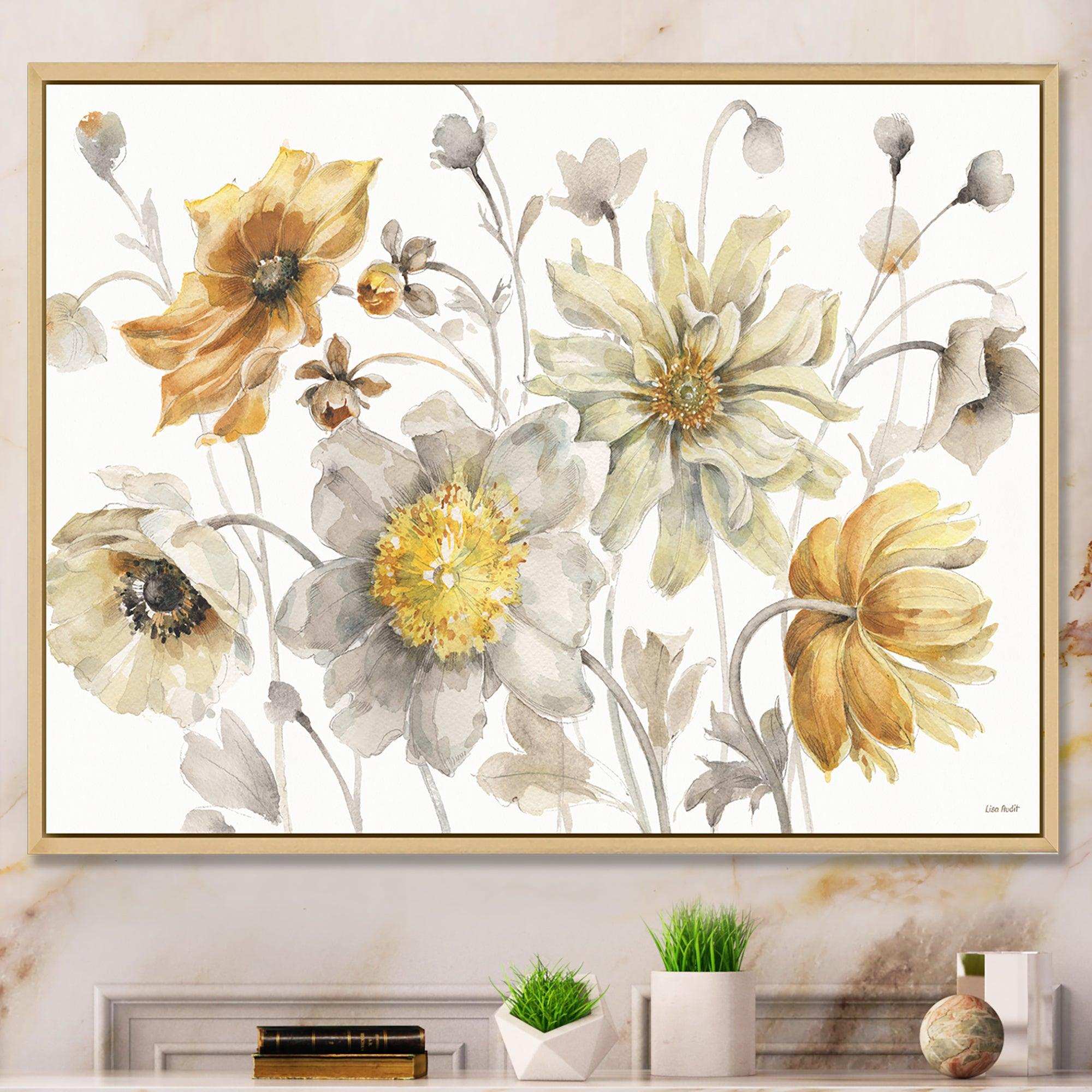 Fields of Gold Watercolor Flower VII
