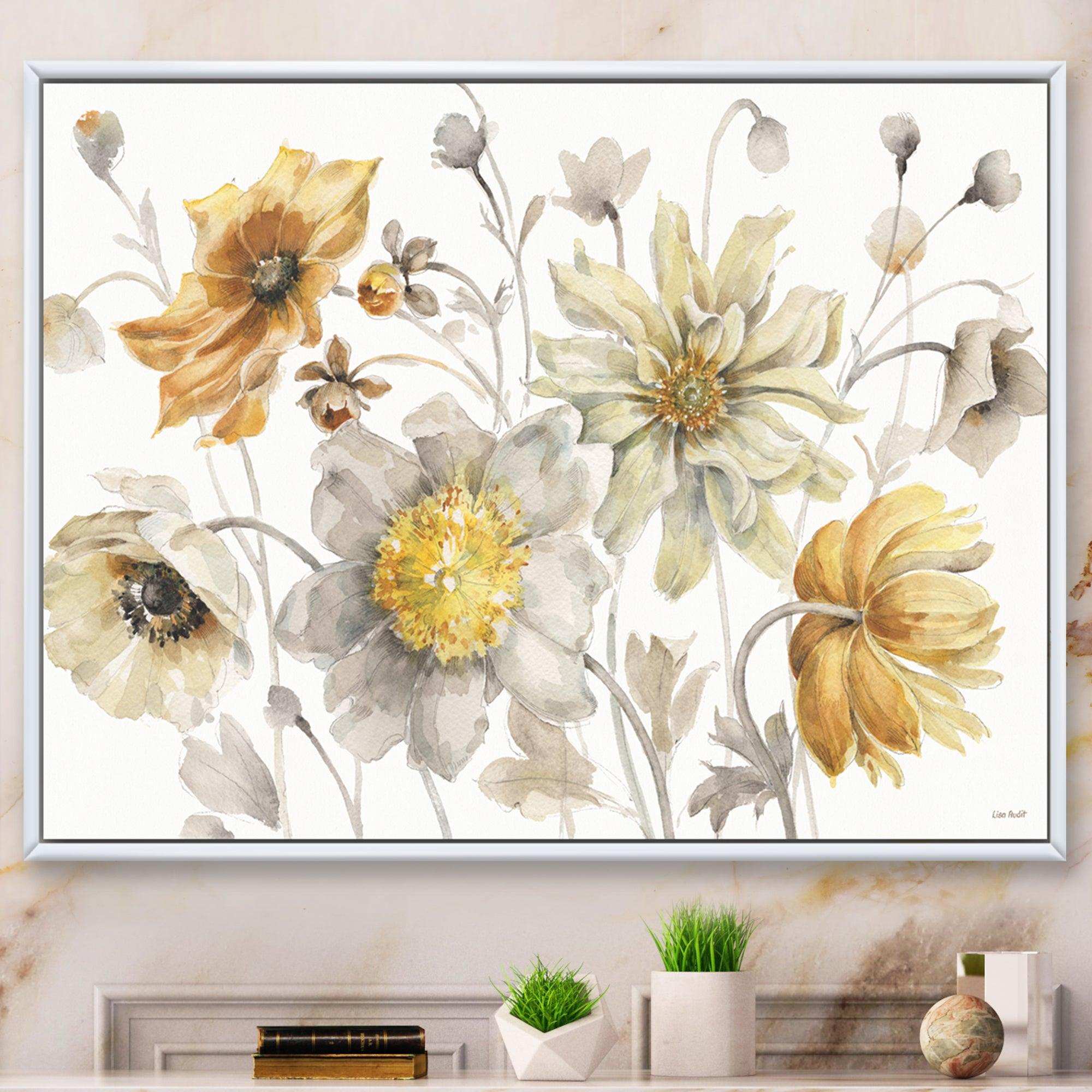 Fields of Gold Watercolor Flower VII