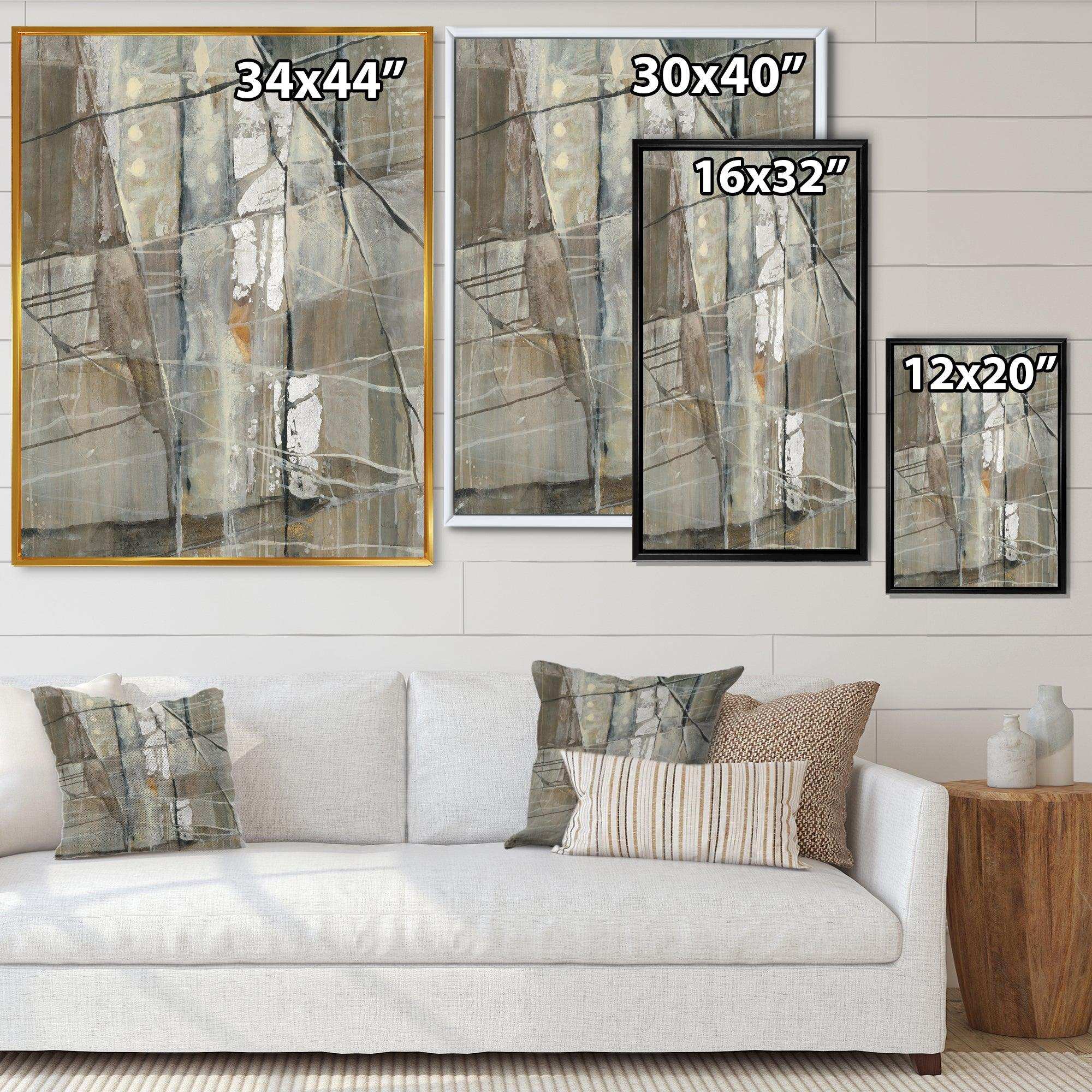 Grey Silver Geometric Composition