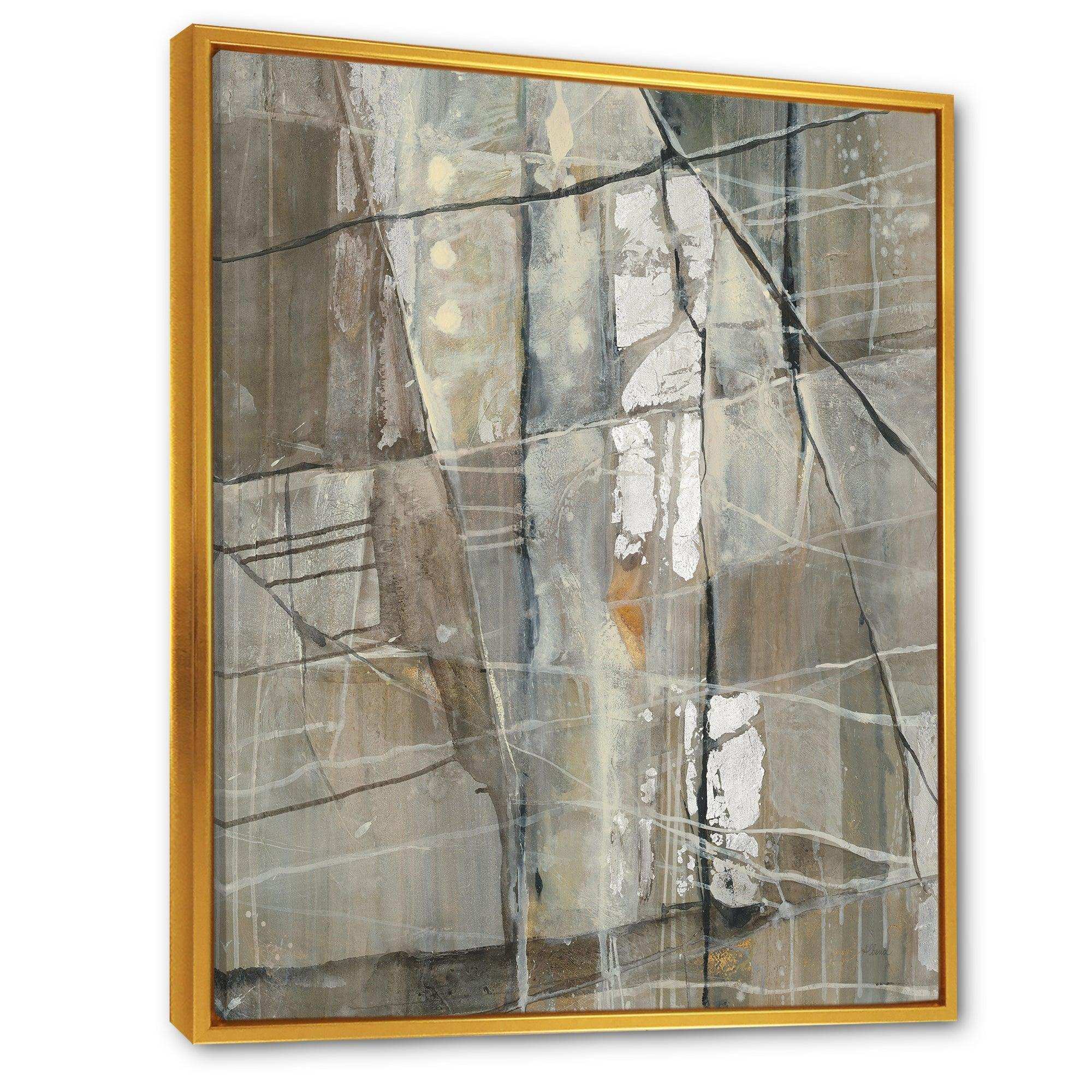 Grey Silver Geometric Composition