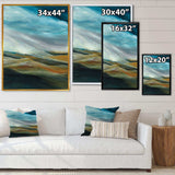Watercolor Desert Storm Abstract Blue