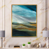 Watercolor Desert Storm Abstract Blue
