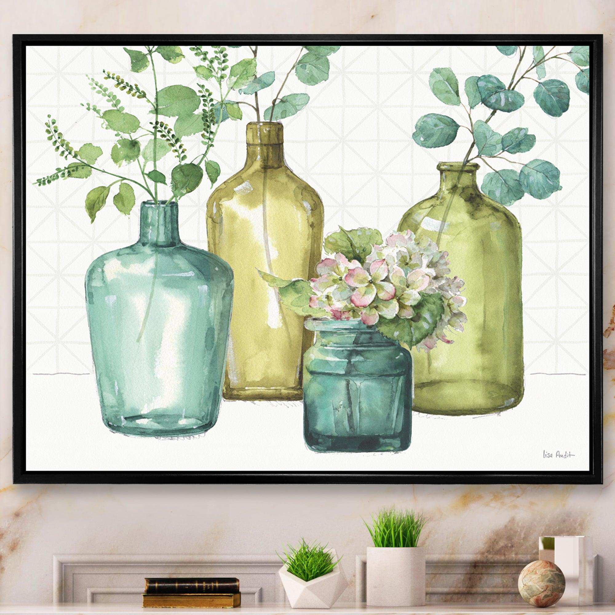 Mixed Botanical Green Leaves VIII