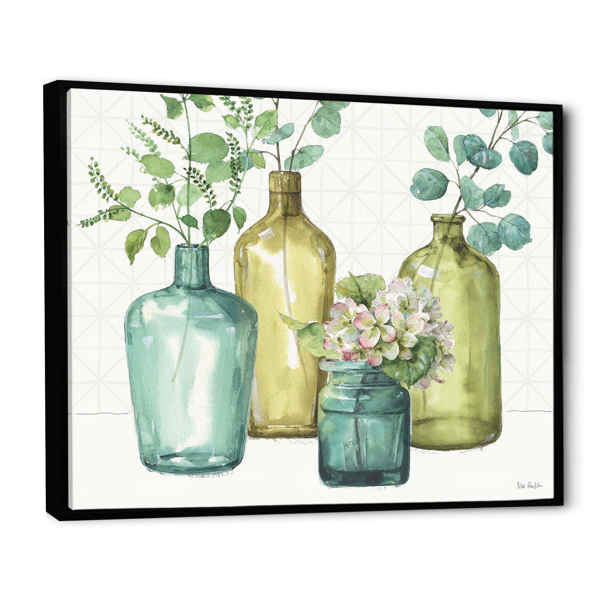 Mixed Botanical Green Leaves VIII