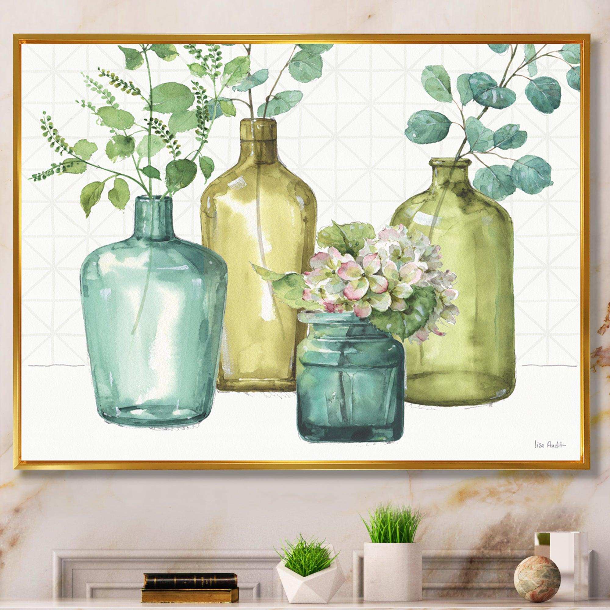 Mixed Botanical Green Leaves VIII