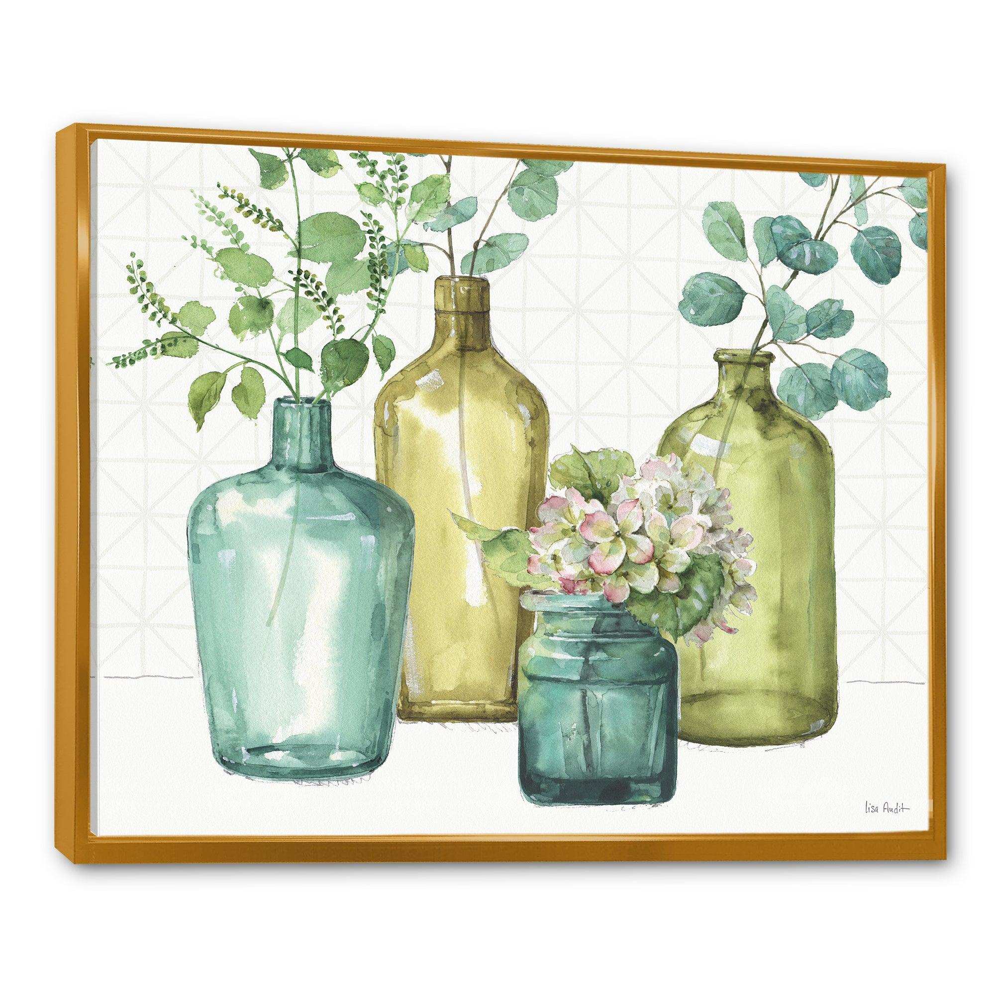 Mixed Botanical Green Leaves VIII