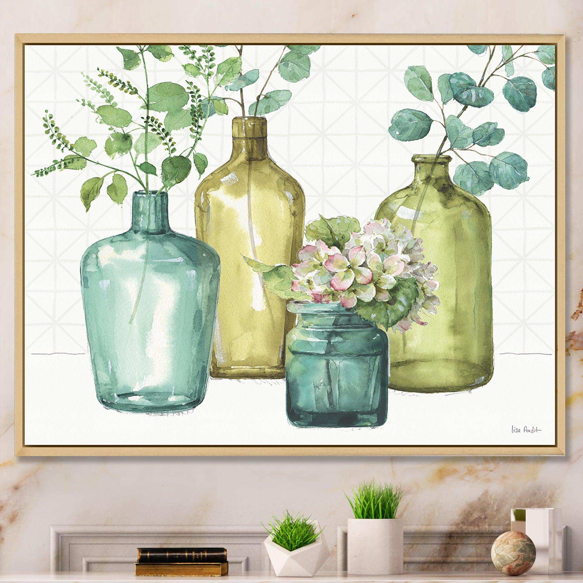 Mixed Botanical Green Leaves VIII