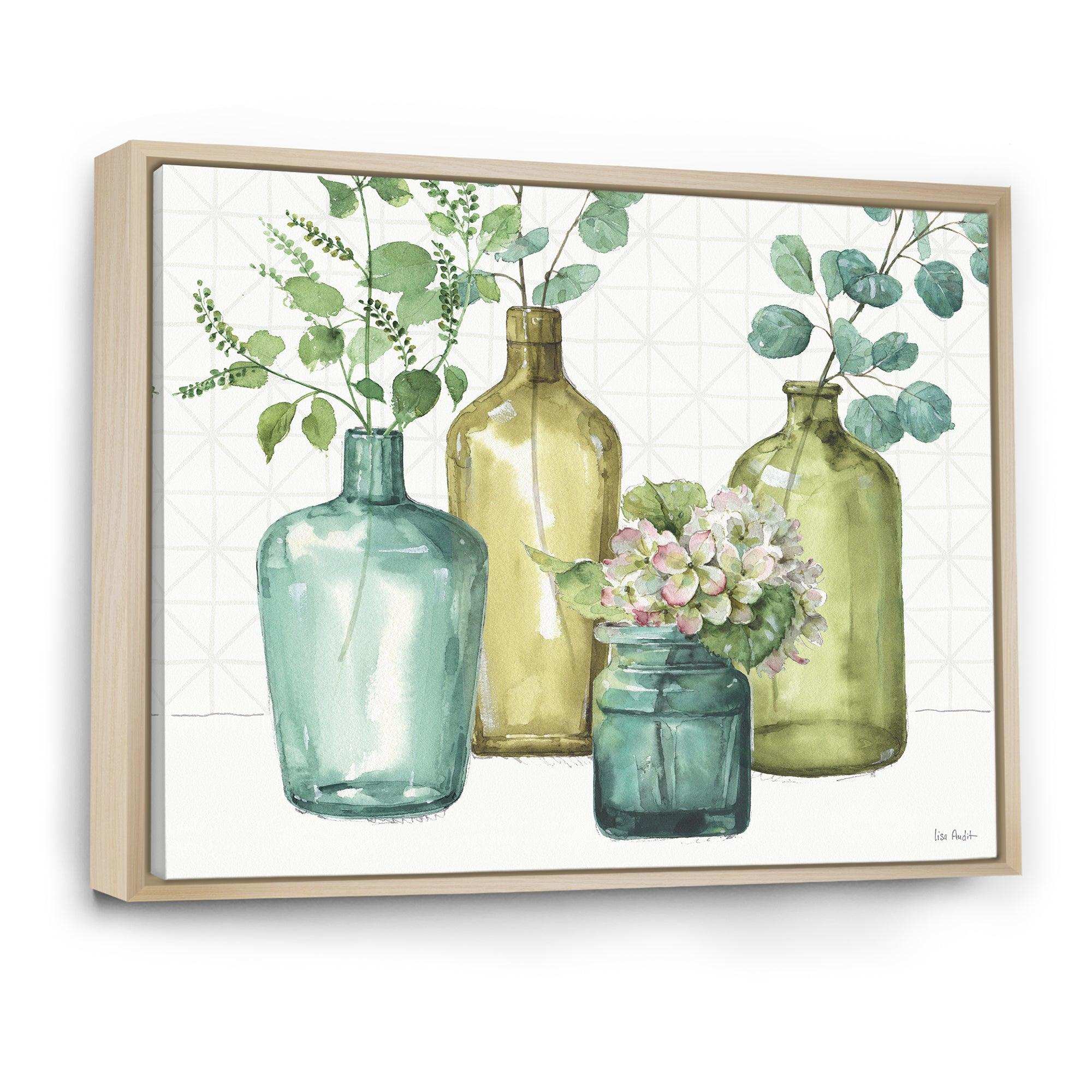 Mixed Botanical Green Leaves VIII