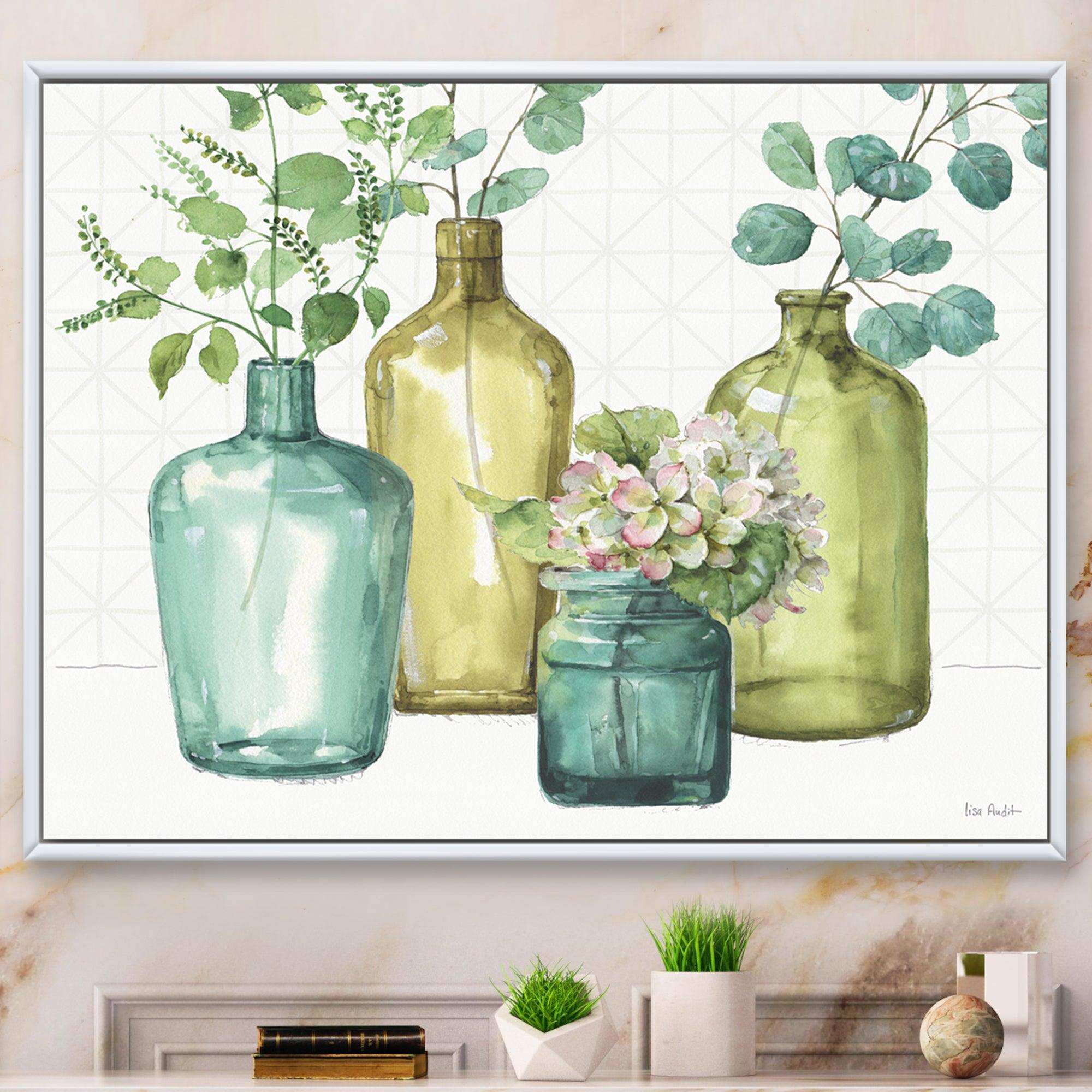 Mixed Botanical Green Leaves VIII