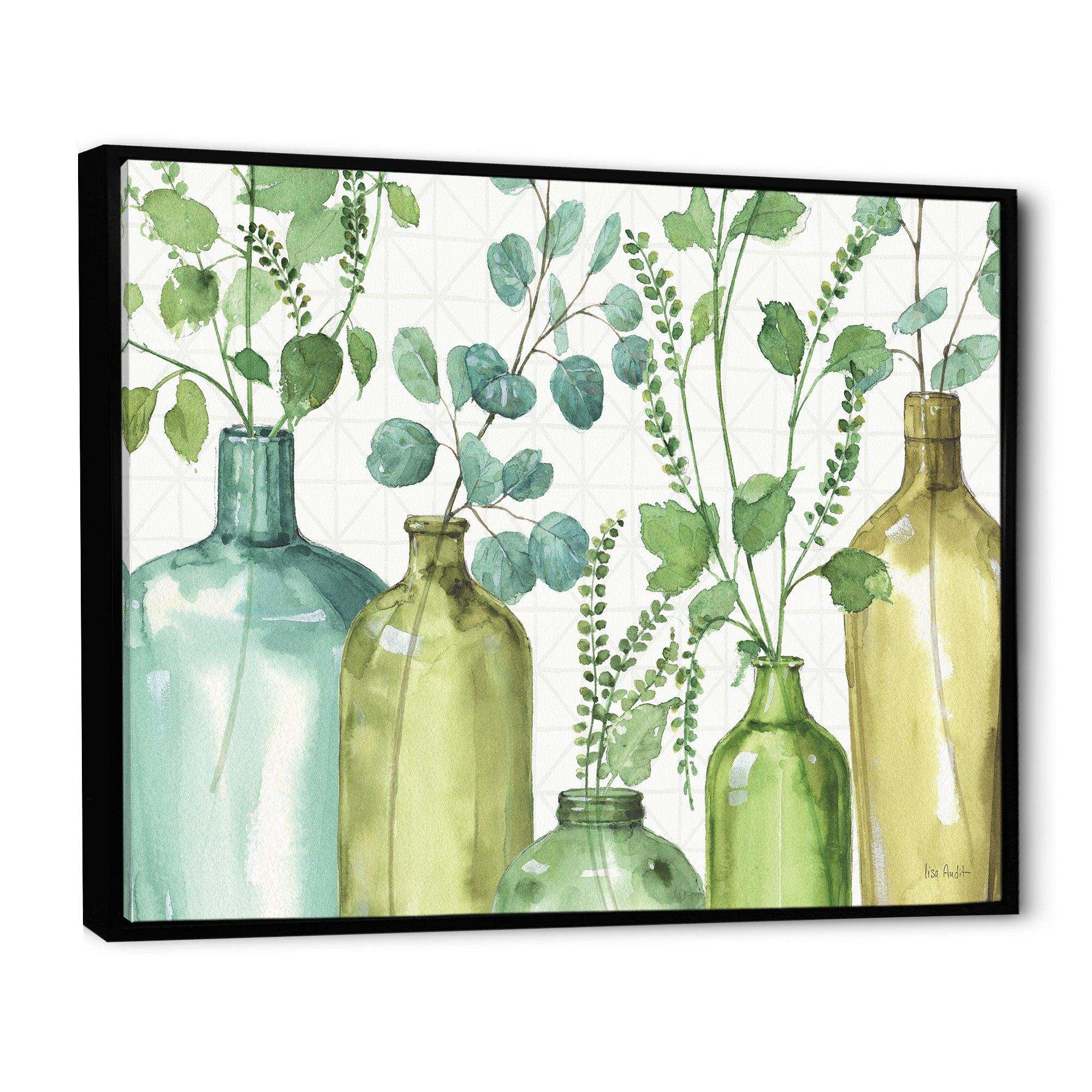 Mixed Botanical Green Leaves I0