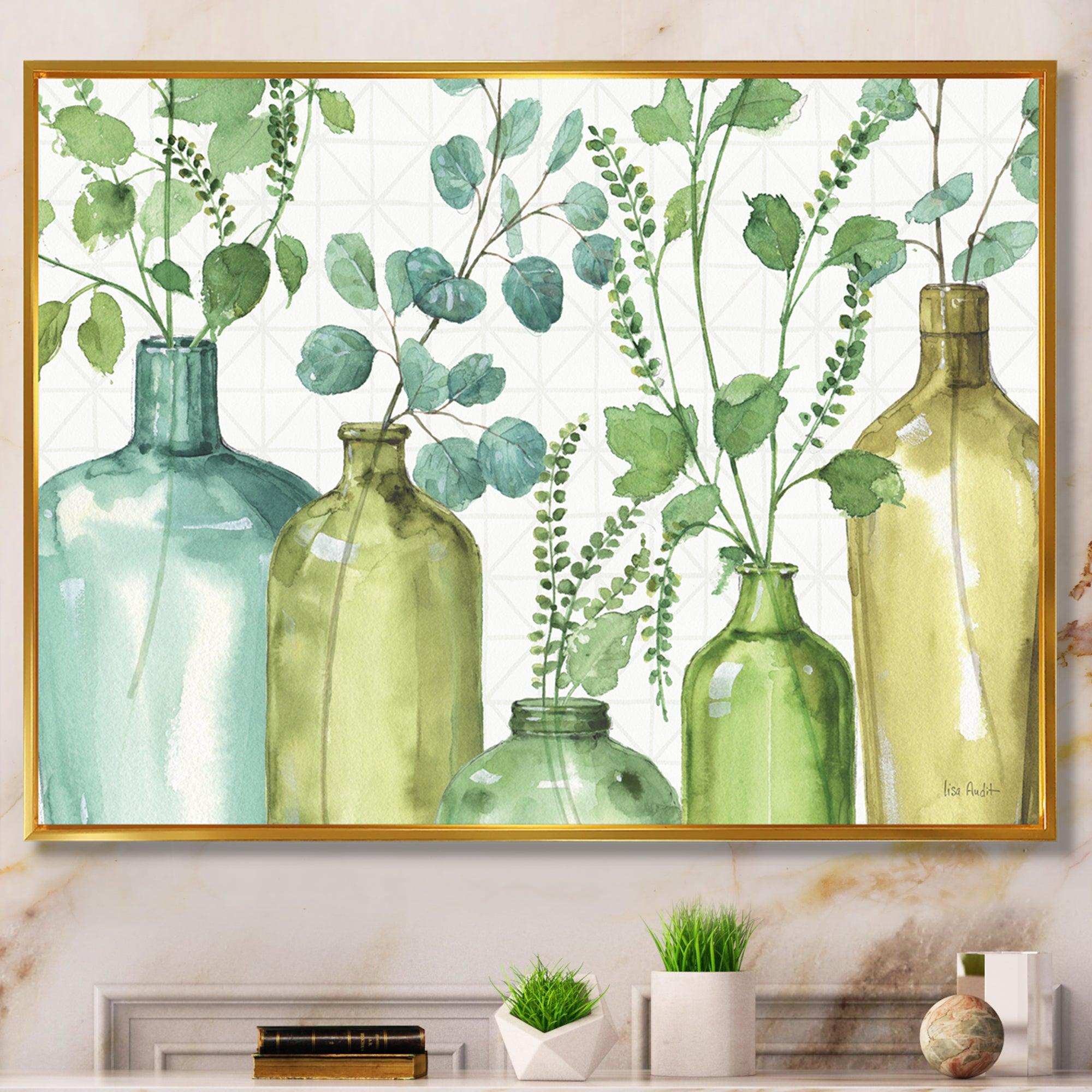 Mixed Botanical Green Leaves I0