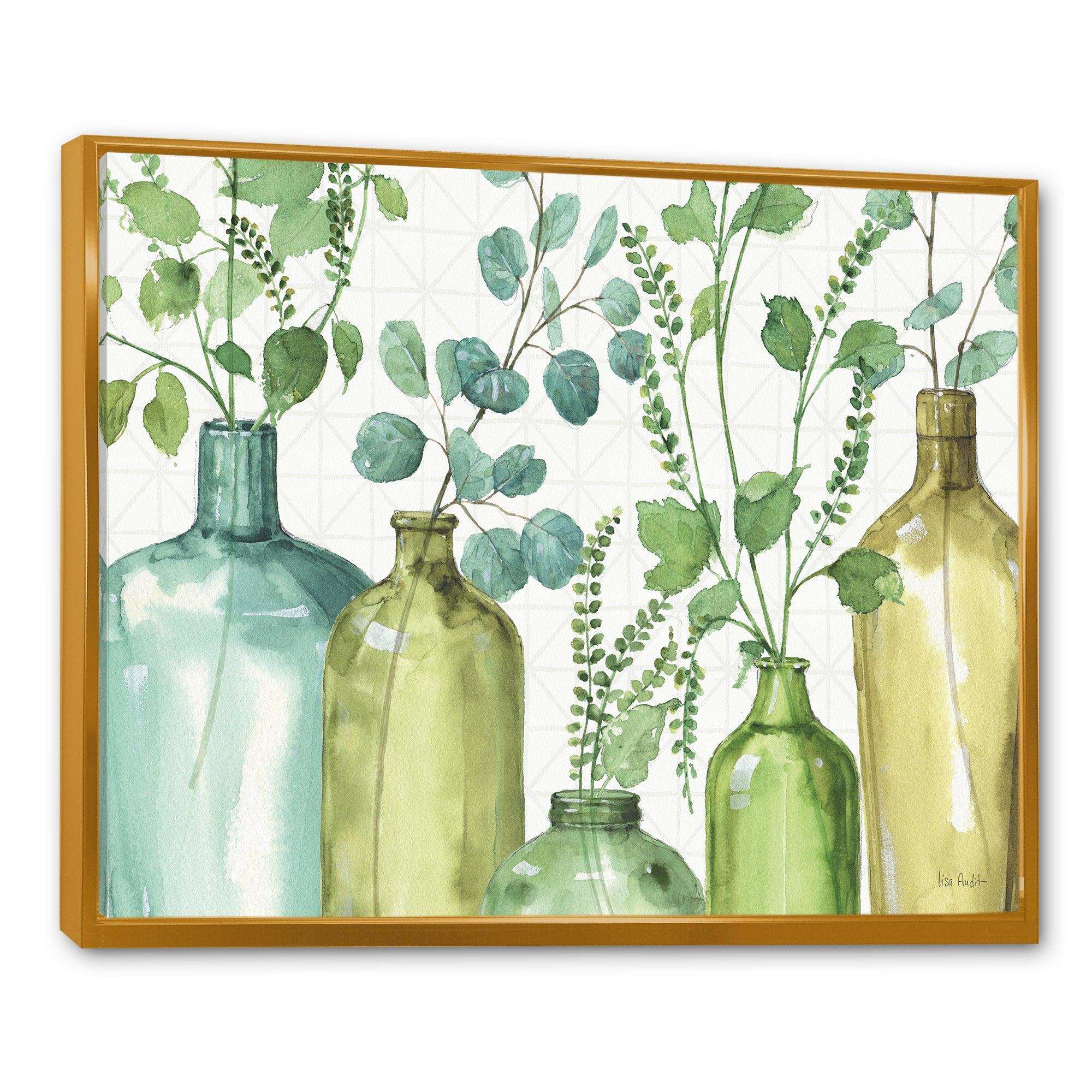 Mixed Botanical Green Leaves I0