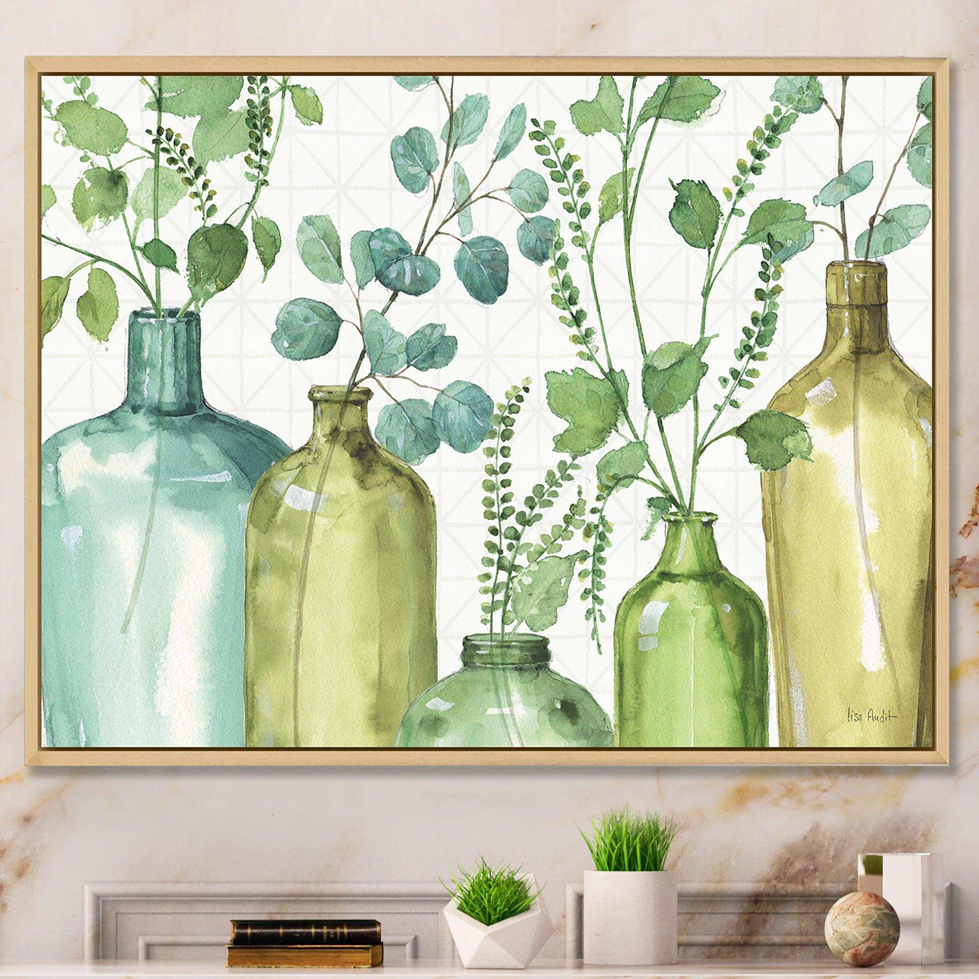 Mixed Botanical Green Leaves I0