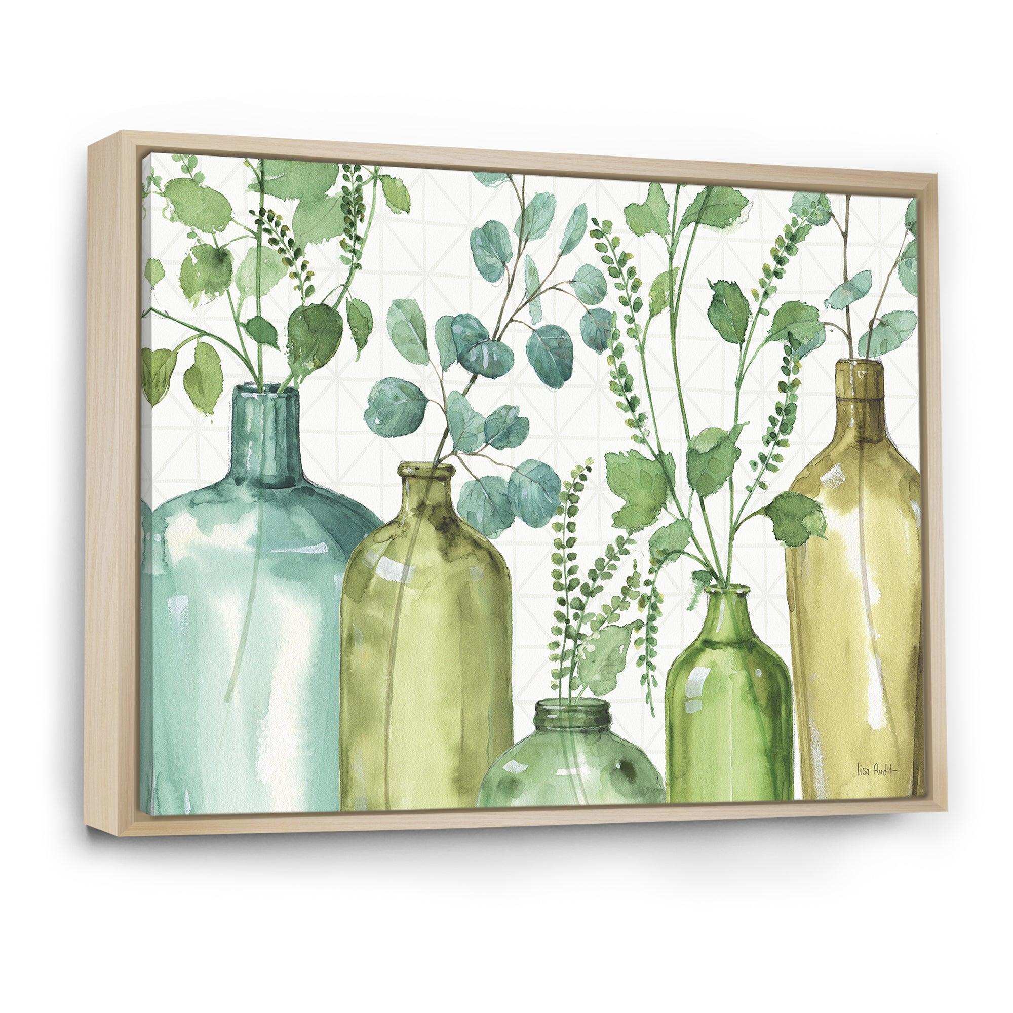 Mixed Botanical Green Leaves I0