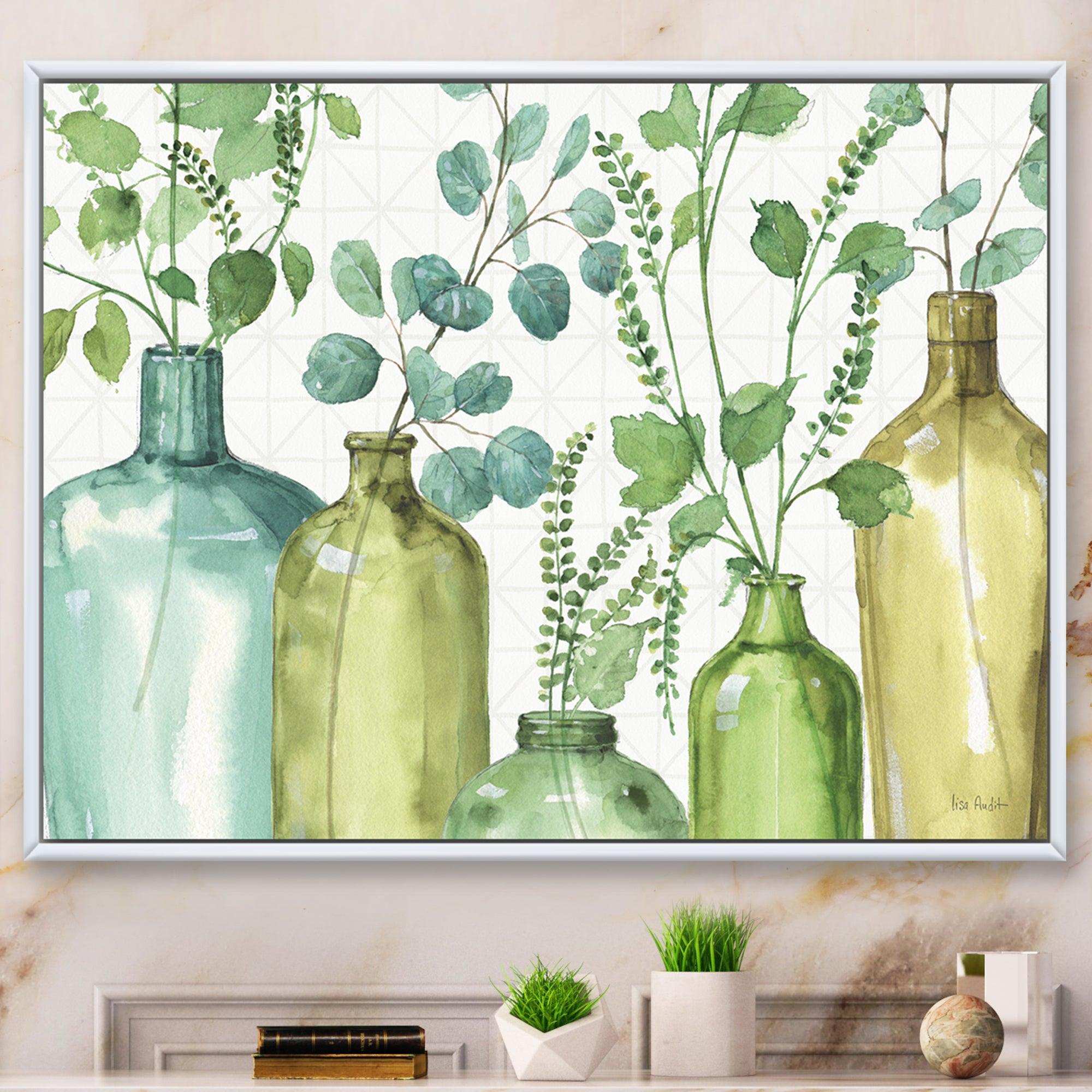 Mixed Botanical Green Leaves I0