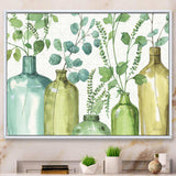 Mixed Botanical Green Leaves I0