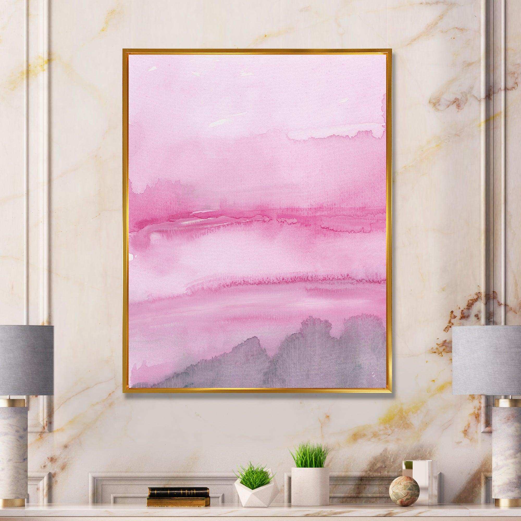 Pink Abstract Watercolor