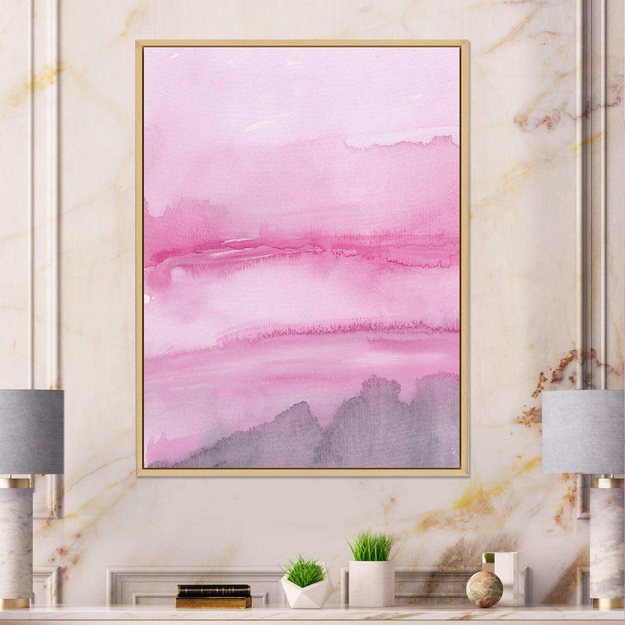 Pink Abstract Watercolor